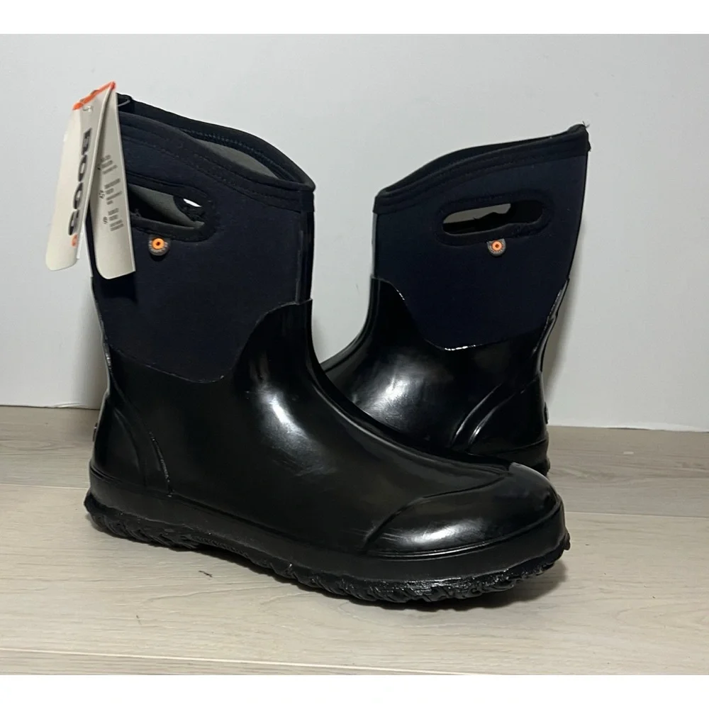 *NEW BOGS Classic' Mid High Waterproof Snow Boot Black Size 11